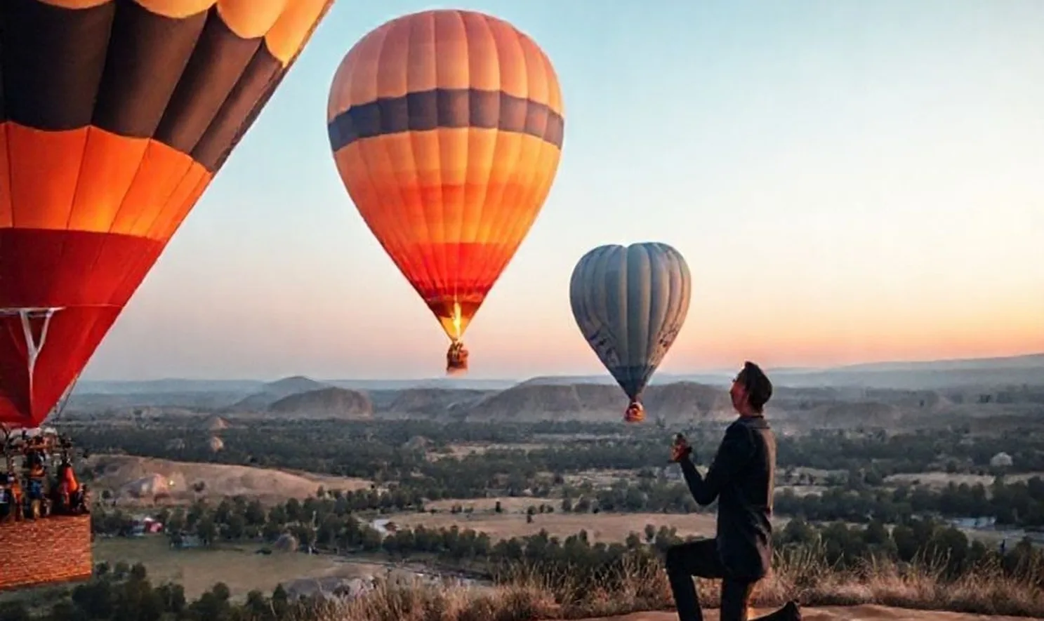 Balloon ride proposal luxury experience